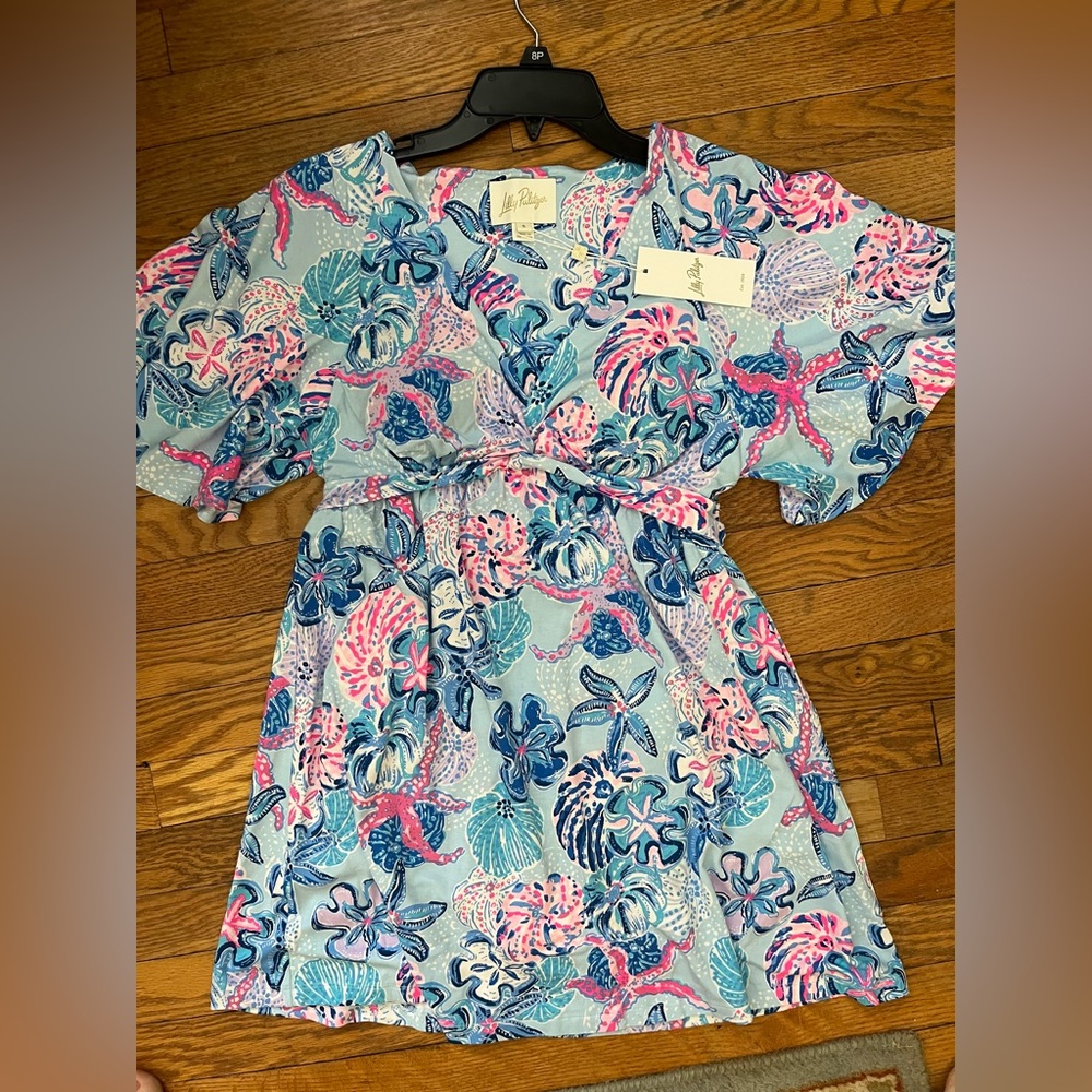 Lilly Pulitzer minka skirted romper small NWT BAHAMAS BEACHCOMBER - Picture 2 of 6